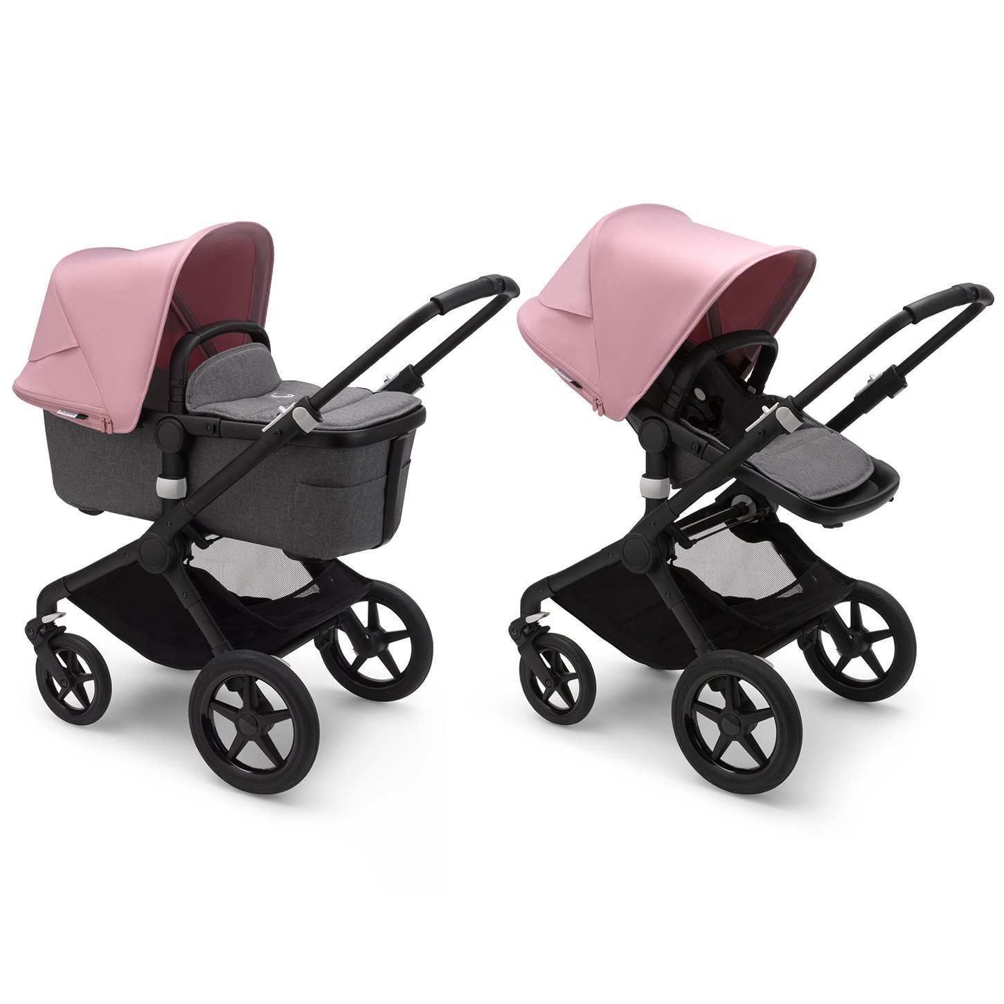 2 1 Bugaboo Bugaboo Fox 2 Soft Pink Grey Black 230280ZW03 230255GM02 230411SP02 Bobas.ua