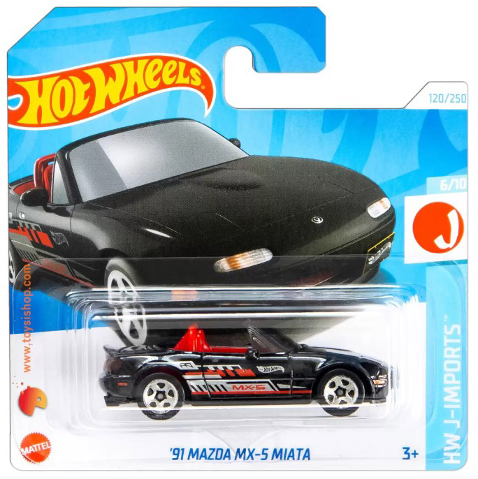 Базова машинка 1:64 Hot Wheels 91 Mazda MX-5 Miata [HTC47] на Bobas.ua