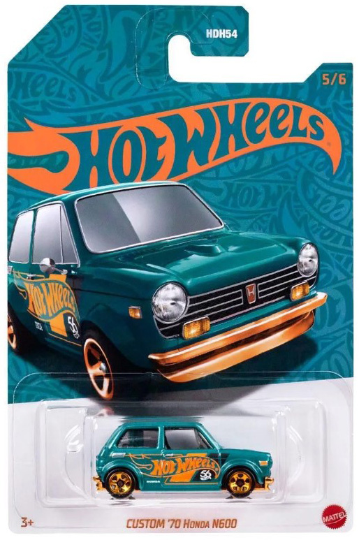 Тематична машинка 1:64 Hot Wheels Custom 70 Honda N600 [HVW99] на