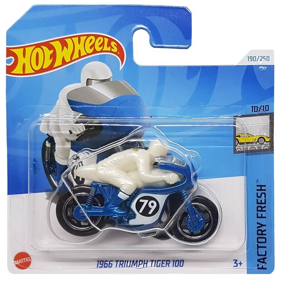 Базовий мотоцикл 1:64 Hot Wheels 1966 Triumph Tiger 100 [HTD43] на